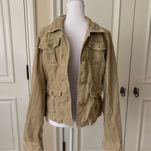 Abercrombie and Fitch distressed corduroy jacket.